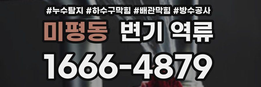 미평동 변기 역류