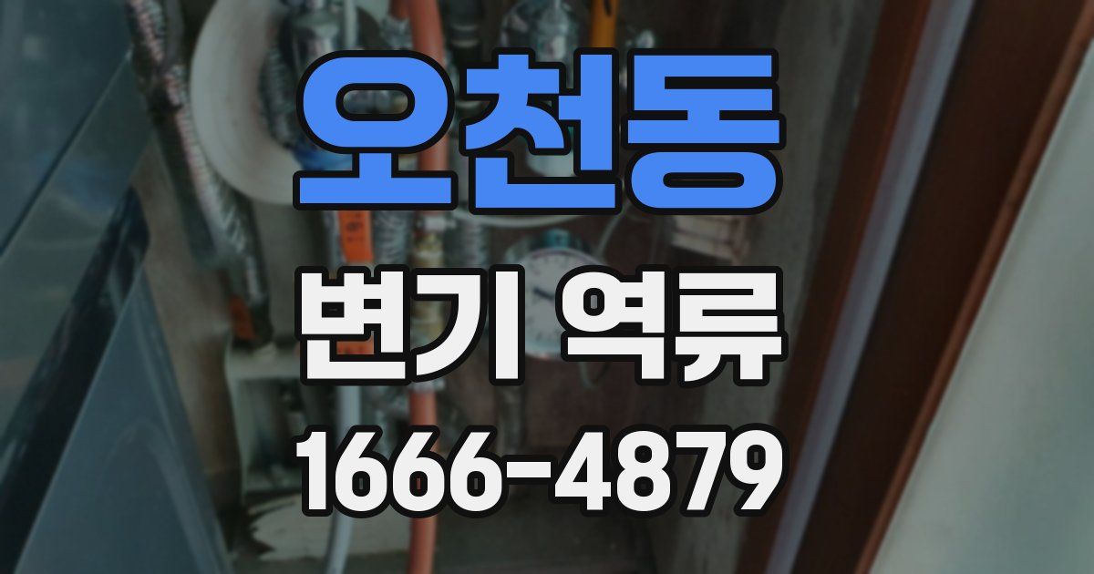 오천동 변기 역류