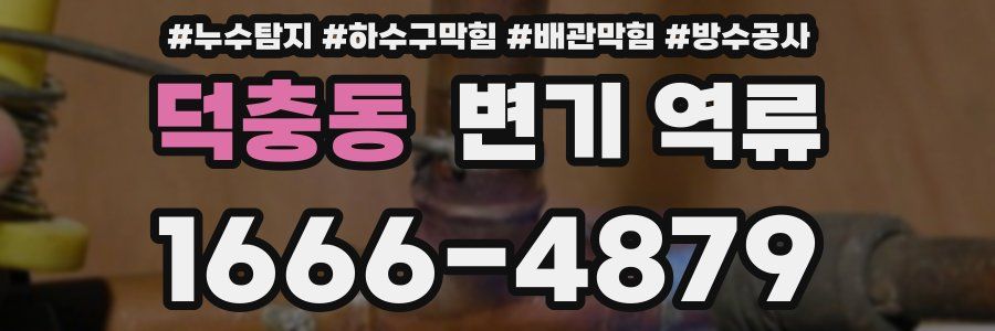 덕충동 변기 역류
