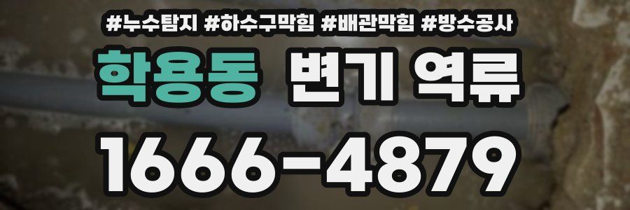 학용동 변기 역류