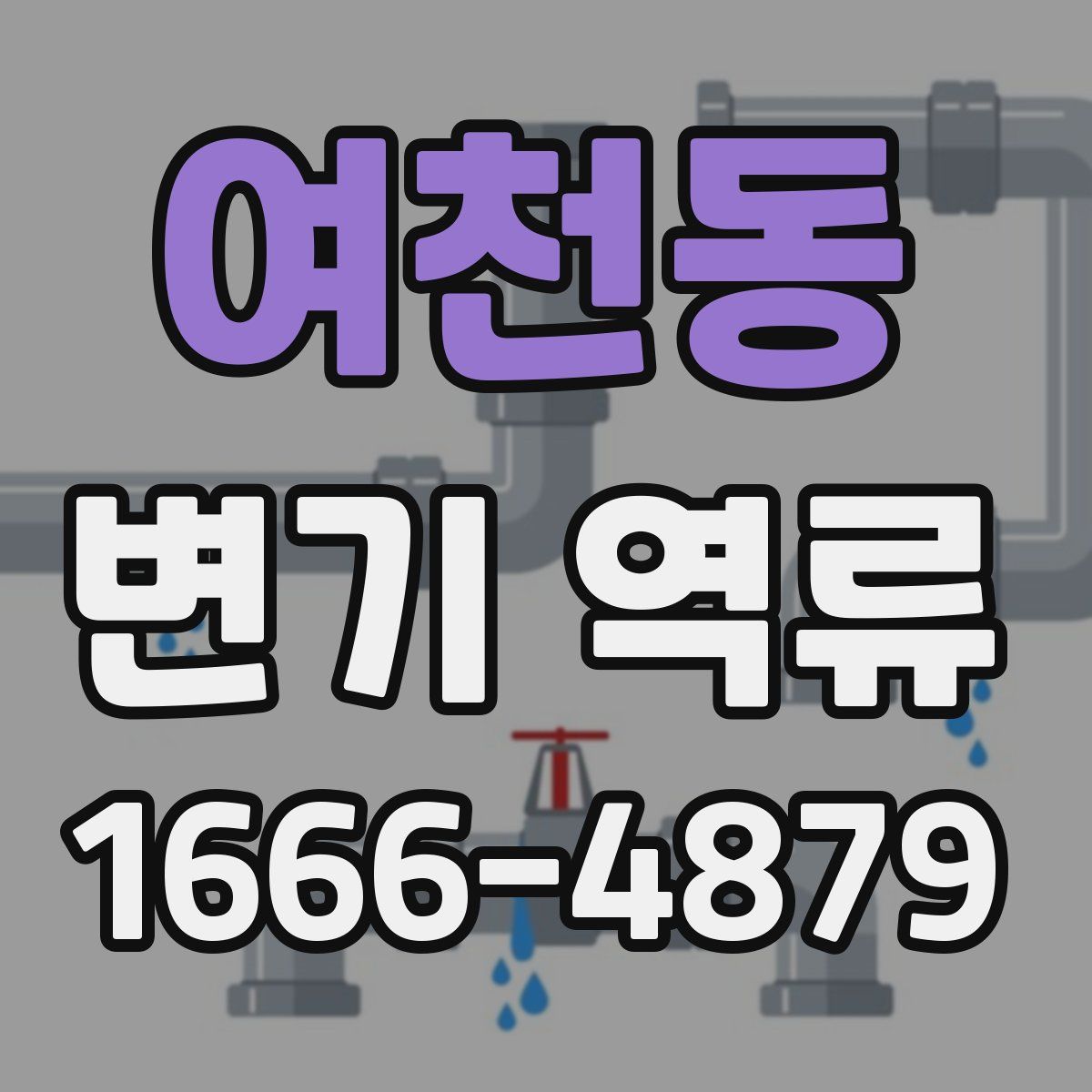 여천동 변기 역류