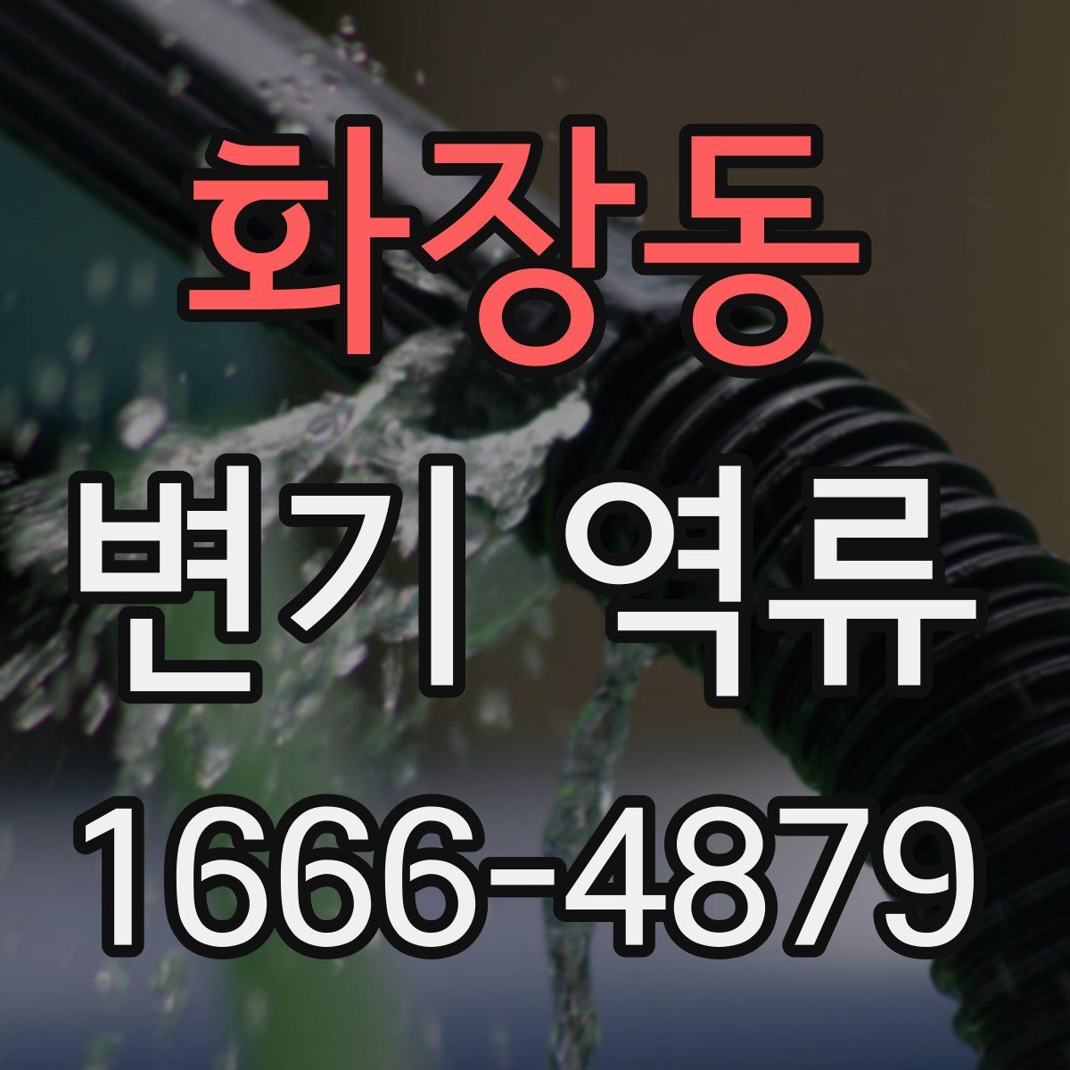 화장동 변기 역류