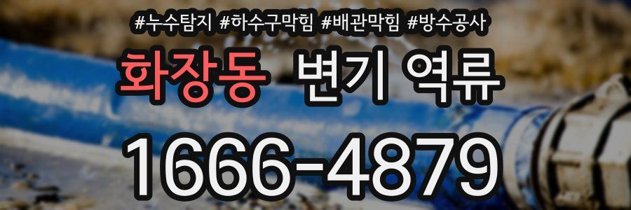 화장동 변기 역류