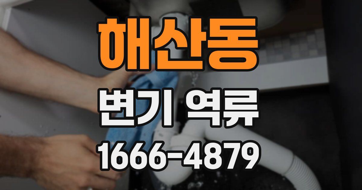 해산동 변기 역류