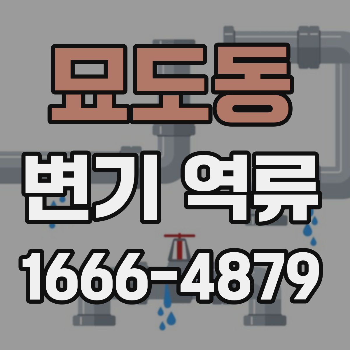 묘도동 변기 역류