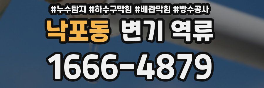 낙포동 변기 역류