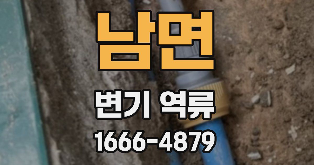 남면 변기 역류