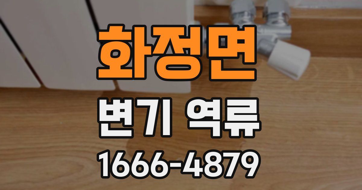 화정면 변기 역류