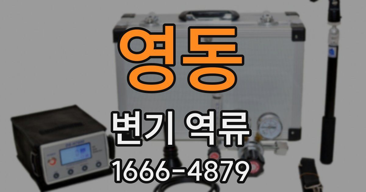 영동 변기 역류