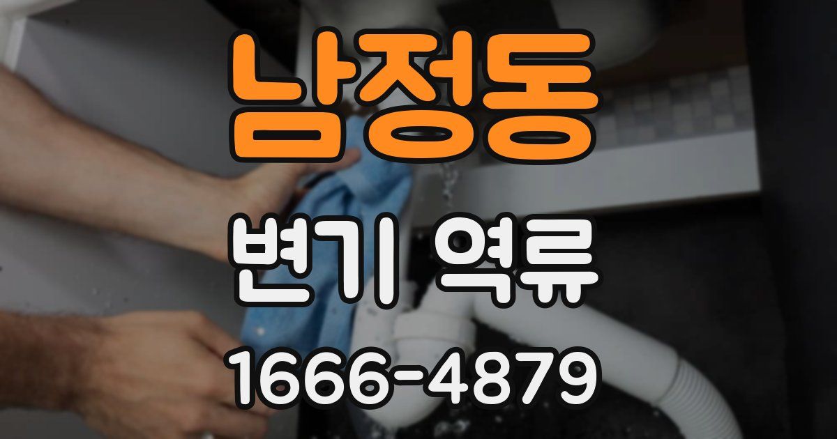 남정동 변기 역류