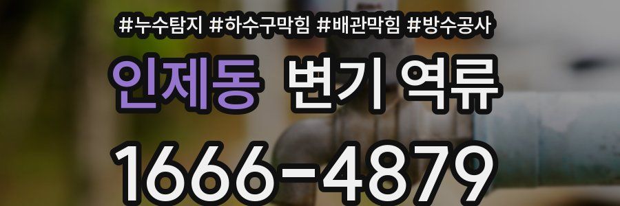 인제동 변기 역류
