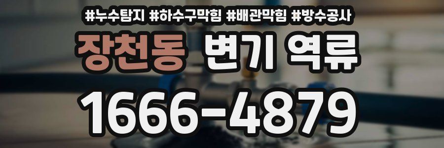 장천동 변기 역류