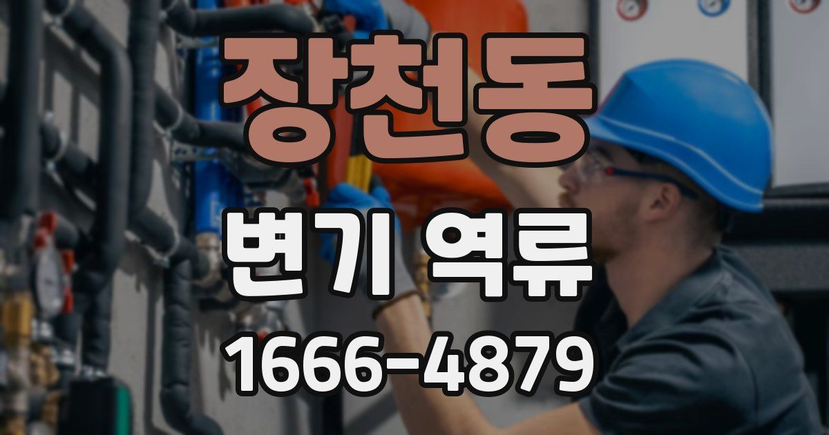 장천동 변기 역류