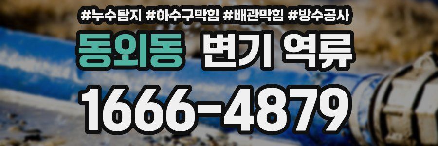 동외동 변기 역류