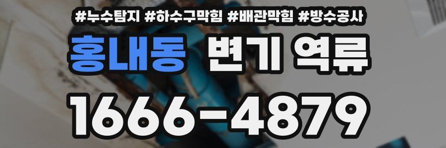 홍내동 변기 역류