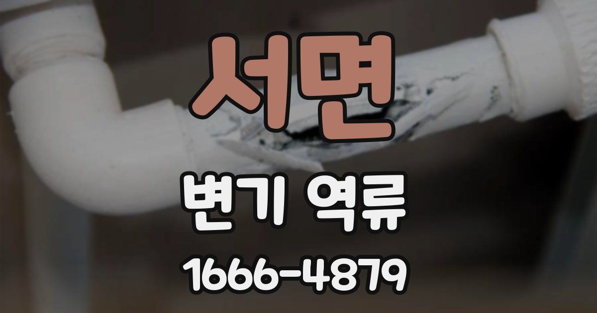 서면 변기 역류