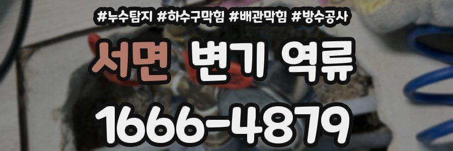 서면 변기 역류