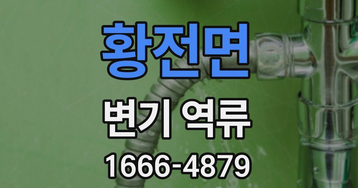 황전면 변기 역류