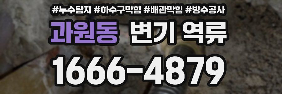 과원동 변기 역류