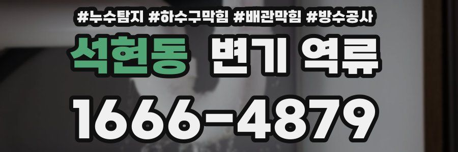 석현동 변기 역류