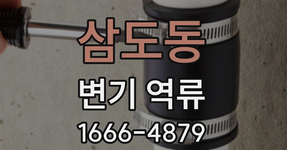 삼도동 변기 역류