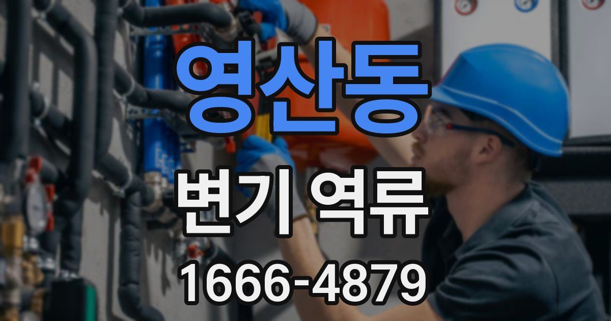 영산동 변기 역류