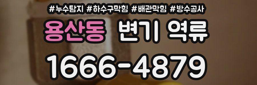 용산동 변기 역류
