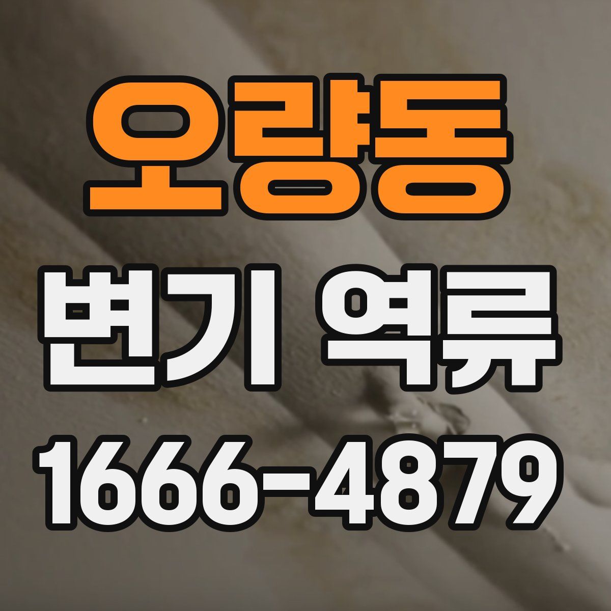 오량동 변기 역류
