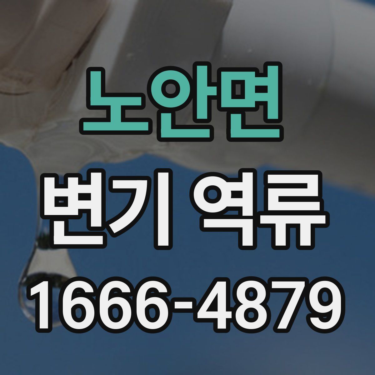 노안면 변기 역류