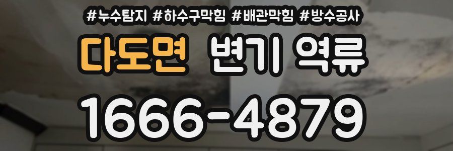 다도면 변기 역류