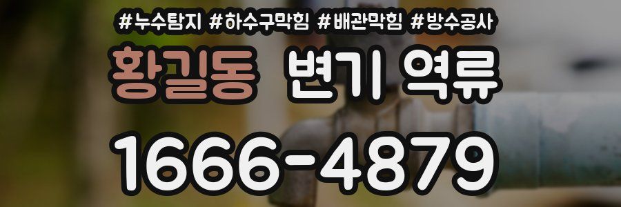 황길동 변기 역류