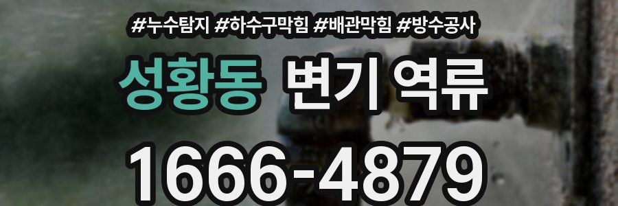 성황동 변기 역류