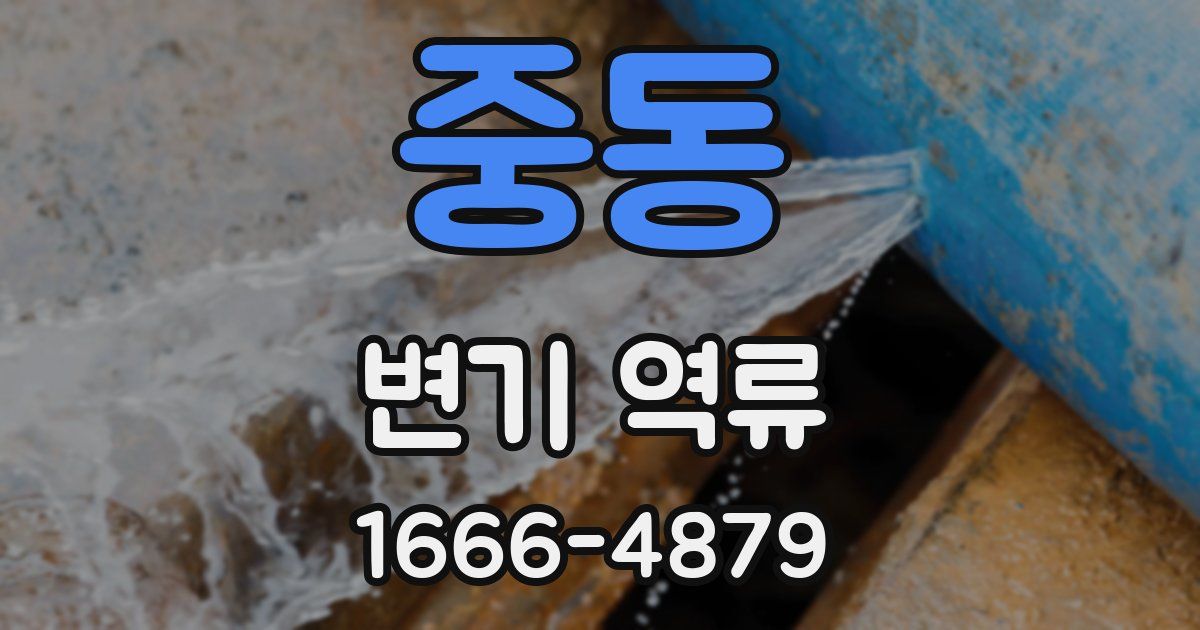 중동 변기 역류