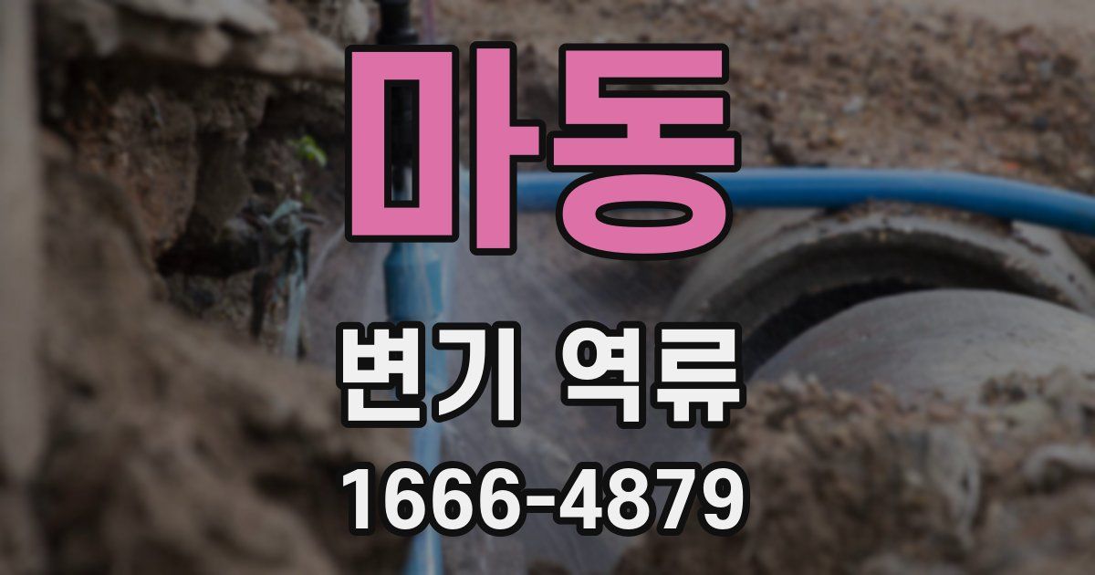 마동 변기 역류
