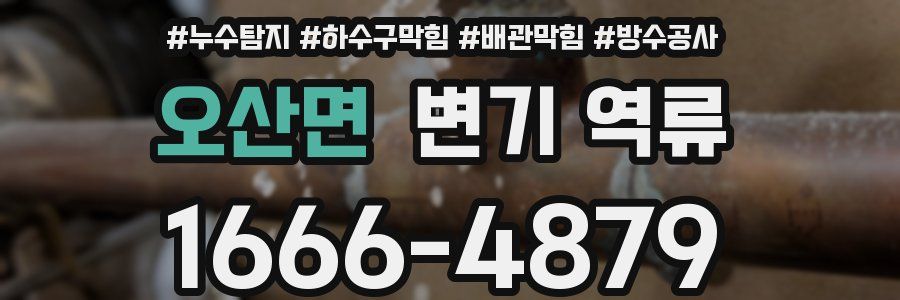오산면 변기 역류