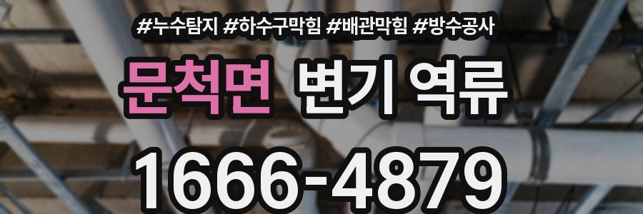 문척면 변기 역류