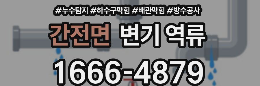 간전면 변기 역류