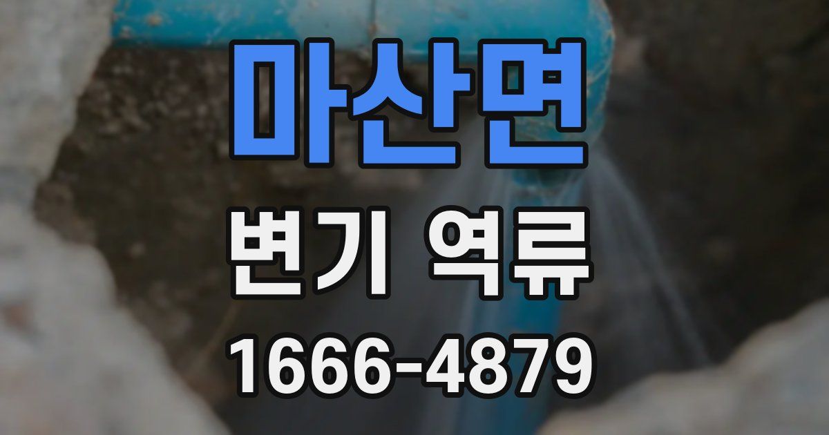 마산면 변기 역류