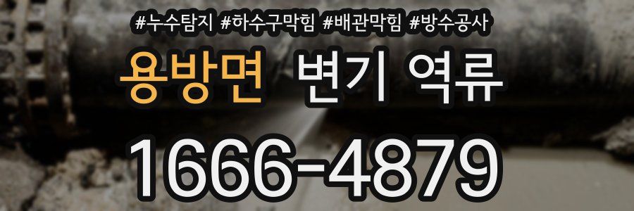 용방면 변기 역류