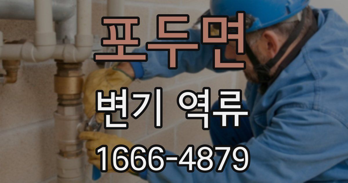 포두면 변기 역류