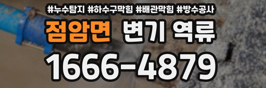 점암면 변기 역류