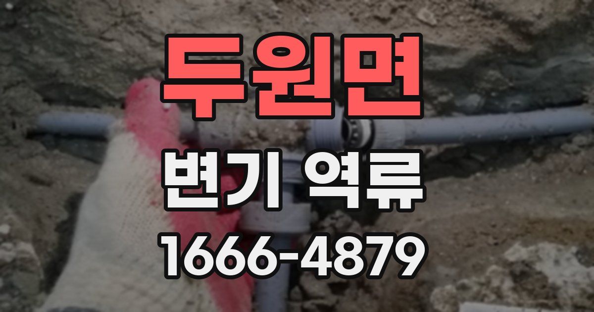 두원면 변기 역류