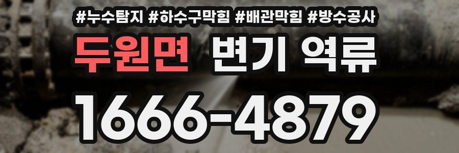 두원면 변기 역류