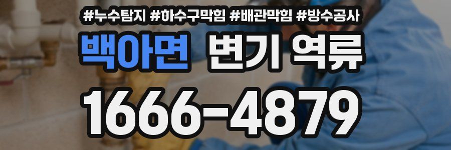 백아면 변기 역류