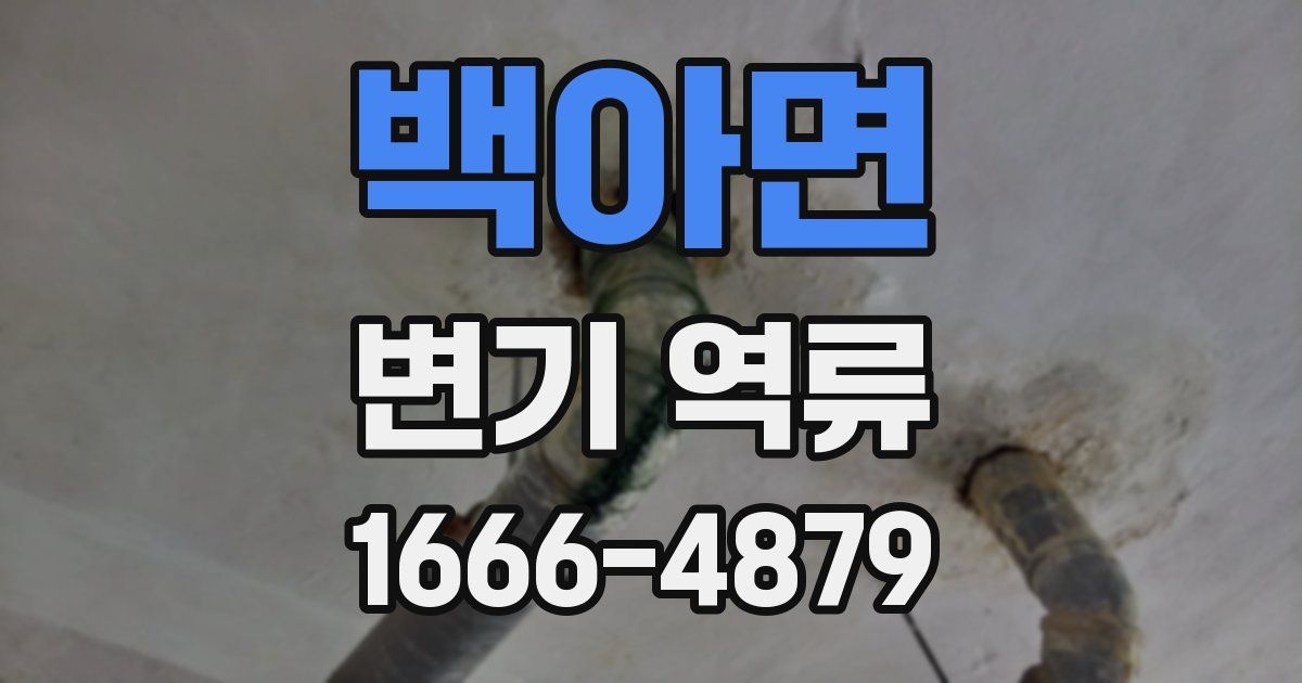 백아면 변기 역류