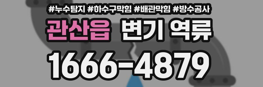 관산읍 변기 역류