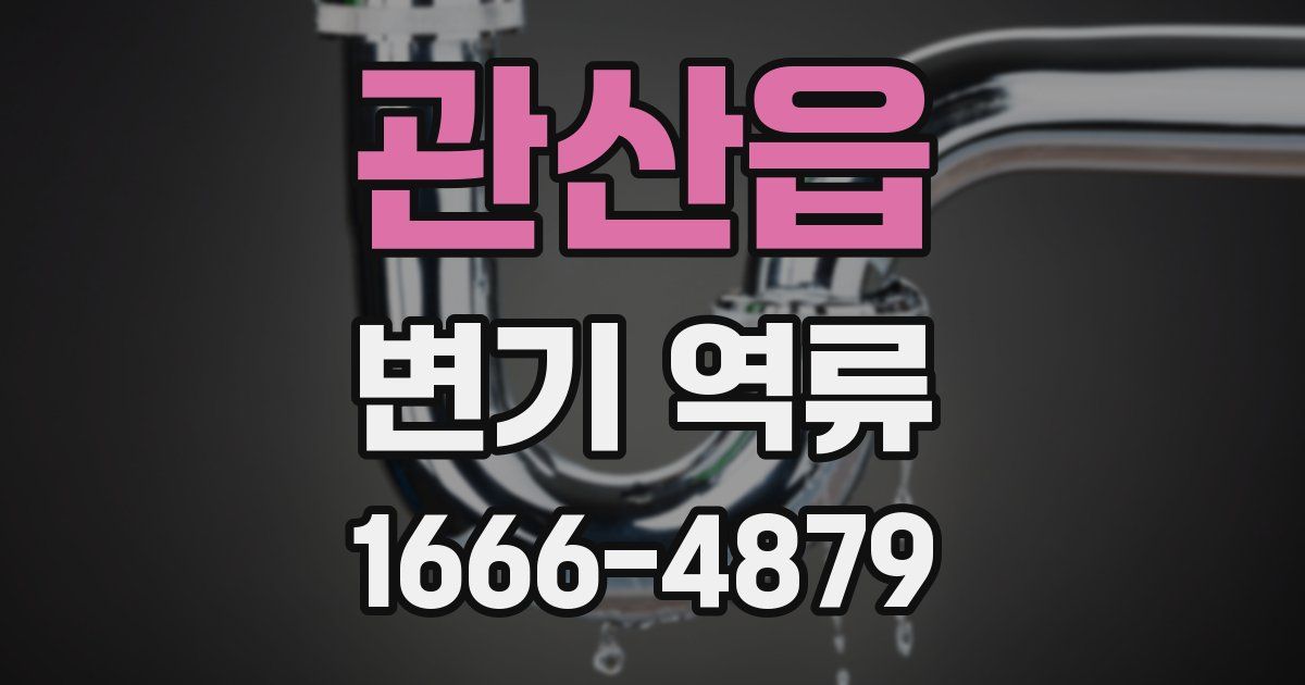 관산읍 변기 역류