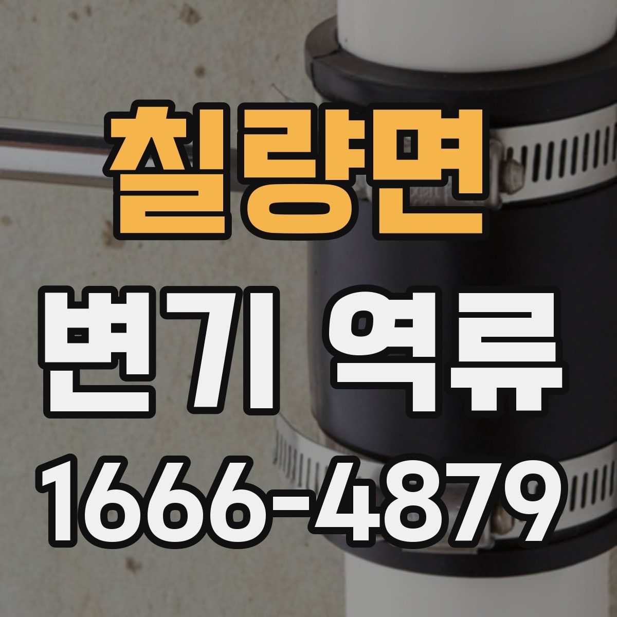 칠량면 변기 역류