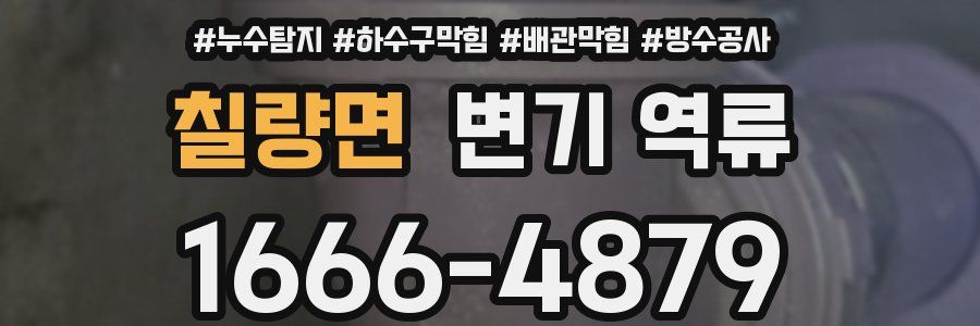 칠량면 변기 역류