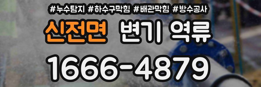 신전면 변기 역류